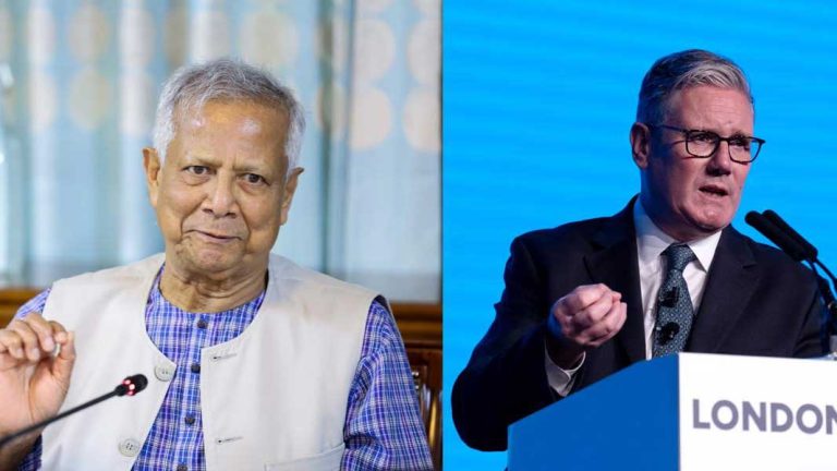 বৈঠক বাতিল, ব্রিটেন বুঝিয়ে দিল অনির্বাচিত ইউনূসকে আর মানে না 1 yunus starmer collage wRFfnpb