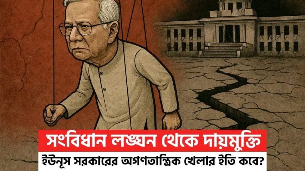 ইউনূস সরকারের অগণতান্ত্রিক খেলা: দায়মুক্তির সংস্কৃতি ও গণতন্ত্রবিনাশী ষড়যন্ত্র