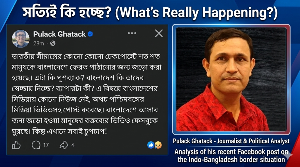 পুলক ঘটকের ক্ষোভ, সীমান্ত সংকটে কেন নীরব মিডিয়া?