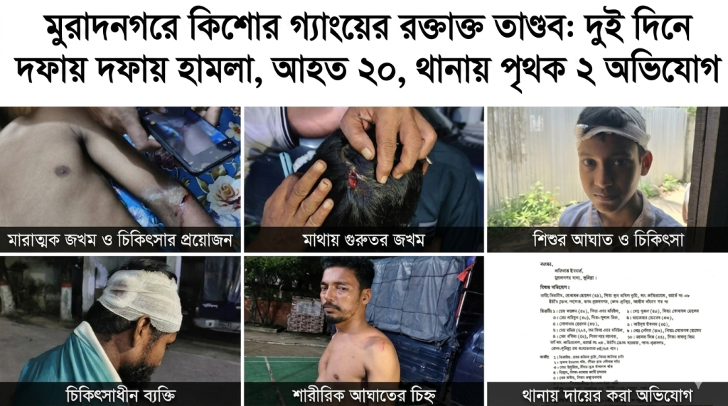 দফায় দফায় হামলা