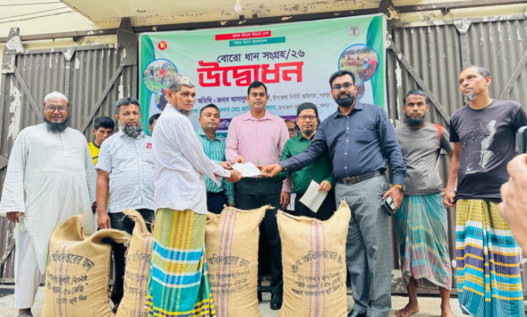 কুমিল্লায় কৃষকের কাছ থেকে সরাসরি বোরো ধান সংগ্রহ শুরু 1 কুমিল্লায় বোরো ধান সংগ্রহ