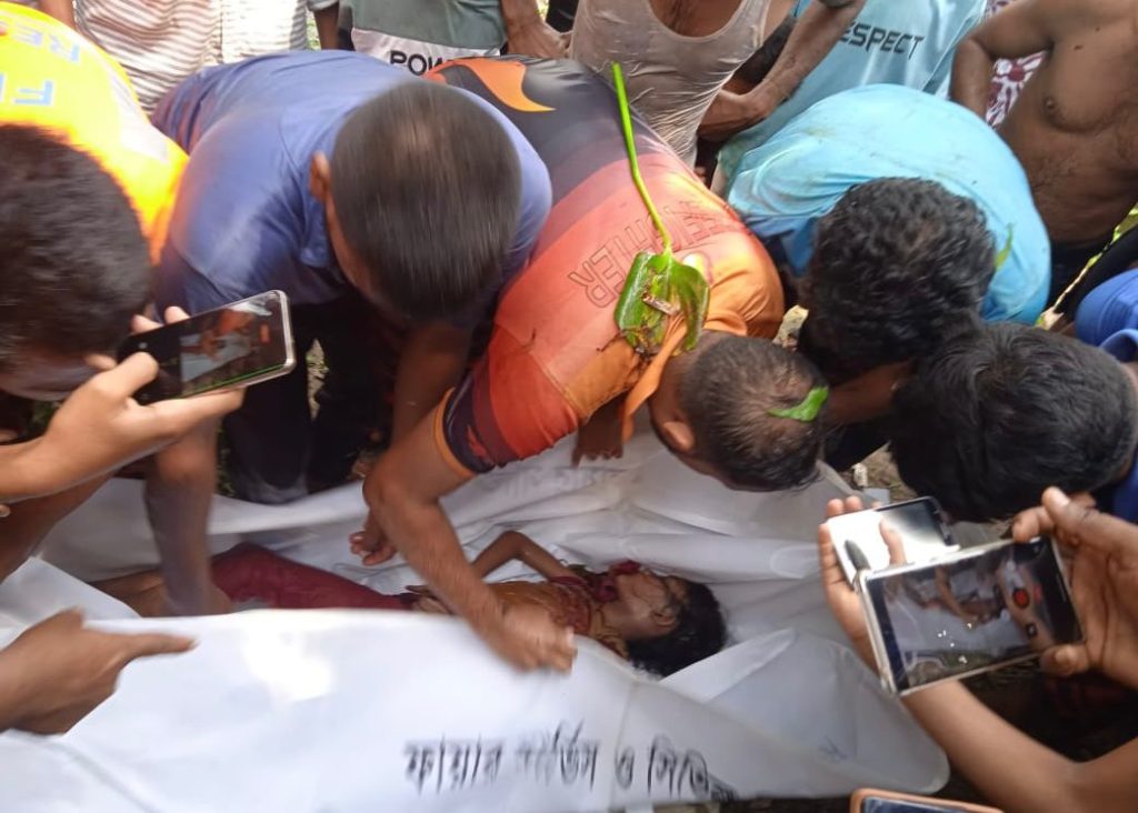 দেবীদ্বারে খালের স্রোতে নিভে গেল শিশুর প্রাণ, ৩ ঘণ্টা পর উদ্ধার ফারিয়ার মরদেহ