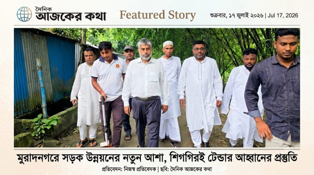 মুরাদনগরে জাহাপুর ইউনিয়নের দুই গুরুত্বপূর্ণ সড়কের উন্নয়ন কাজের অগ্রগতি, দ্রুত টেন্ডারের আশ্বাস