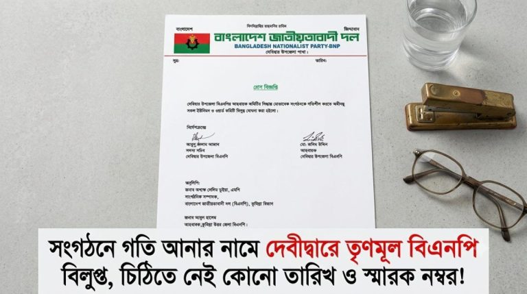 দেবীদ্বারে বিএনপির রাজনীতিতে চরম তোলপাড়: তারিখহীন চিঠিতে বিলুপ্ত সব ইউনিয়ন-ওয়ার্ড কমিটি 1 দেবীদ্বারে বিএনপির রাজনীতিতে চরম তোলপাড়: তারিখহীন চিঠিতে বিলুপ্ত সব ইউনিয়ন-ওয়ার্ড কমিটি