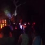 নোয়াখালীর বেগমগঞ্জে আগুনে পুড়ে যাওয়া বসতঘরের দৃশ্য।
