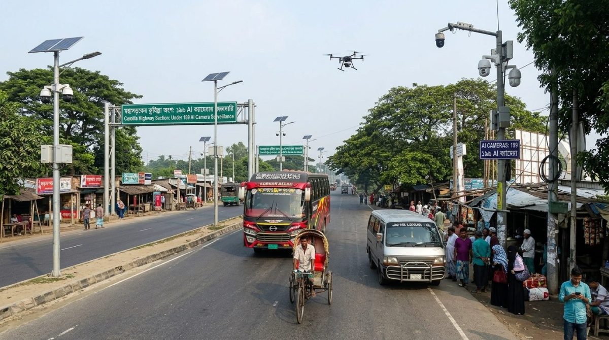 মহাসড়কের কুমিল্লা অংশে ১৯৯ এআই ক্যামেরার নজরদারি