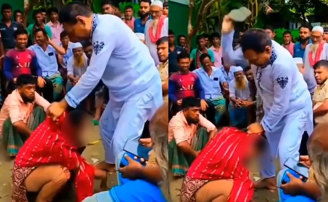 কুমিল্লার ব্রাহ্মণপাড়ায় সালিশ বৈঠকে এক নারীকে প্রকাশ্যে জুতাপেটার অভিযোগ; ঘটনার ভিডিও সামাজিক যোগাযোগমাধ্যমে ছড়িয়ে পড়েছে।