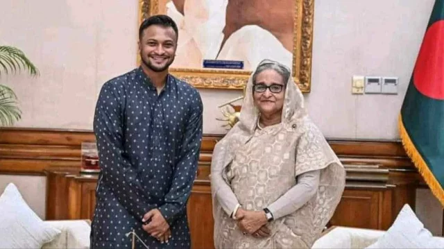 শেখ হাসিনার ভার্চুয়াল সংবাদ সম্মেলনের প্যানেলে থাকছেন সাকিব আল হাসান