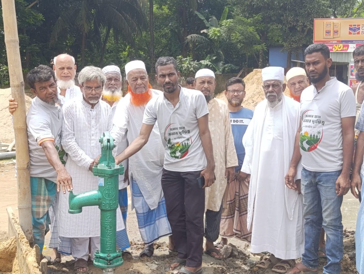 দেবীদ্বারে জনস্বার্থে পানির কল বসিয়ে প্রশংসায় ‘আমার গ্রাম আমার দায়িত্ব’