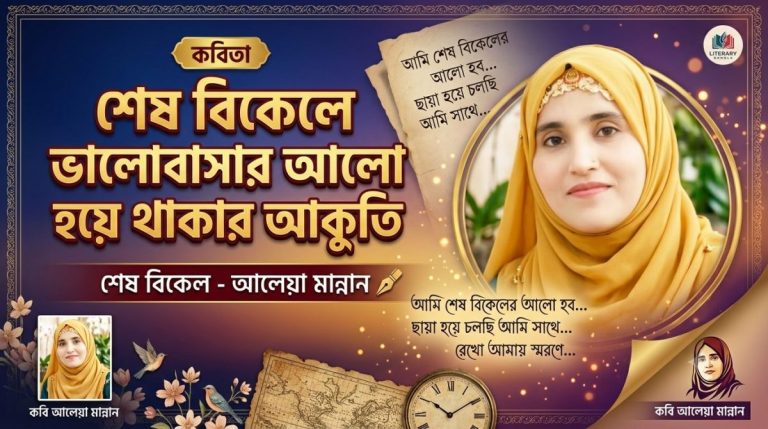 শেষ বিকেলে ভালোবাসার আলো হয়ে থাকার আকুতি 1 1789839849388