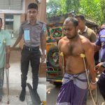 দেবীদ্বারে মা ও ভাতিজি হত্যার ঘটনায় আসামি ইমন মিয়াকে আদালতে হাজির করার সময় তোলা ছবি।