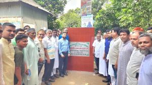 ধর্মমন্ত্রী কায়কোবাদ ভার্চুয়ালি, সাকিব হাসানের উপস্থিতিতে বাঙ্গরার নৈরপাড়-এলখাল সড়কের সংস্কার